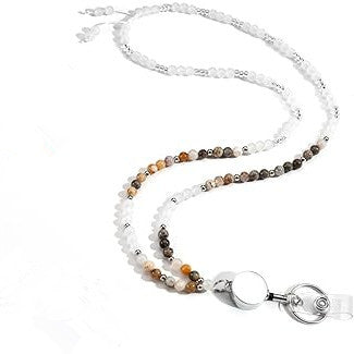 Beaded Eyewear Lanyard Necklace with Retractable Clip Stornfield