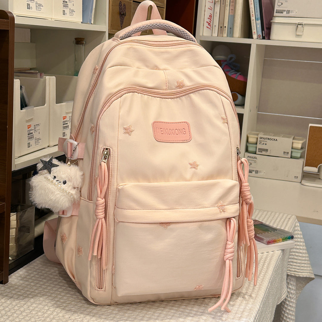 Decorative Star-Embellished Backpack Stornfield