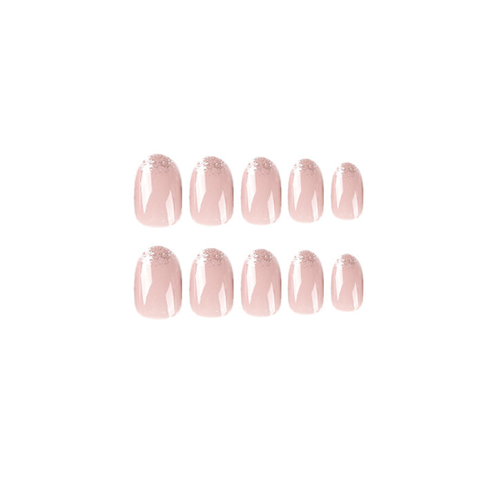 Artful nail polish applications with elegant glitter finish Stornfield