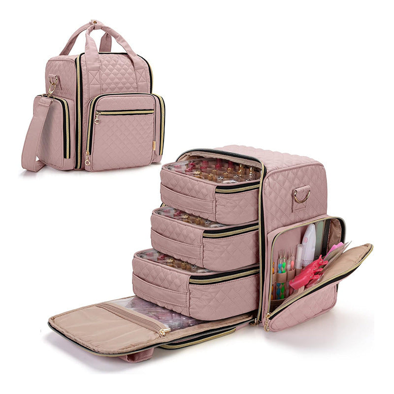 Cosmetic transport bag with organizer compartments Stornfield