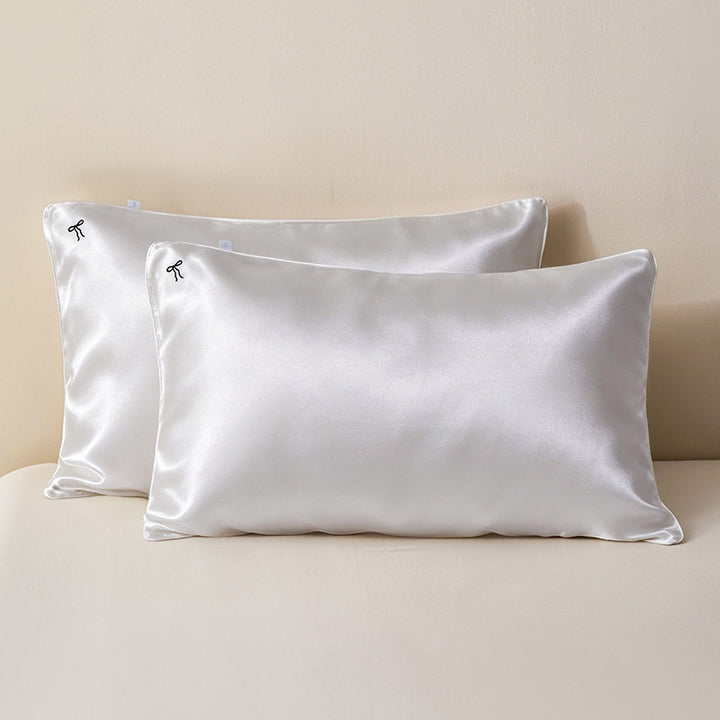Silky Satin Pillowcase Pair for Hair & Skin Care with Hidden Closure