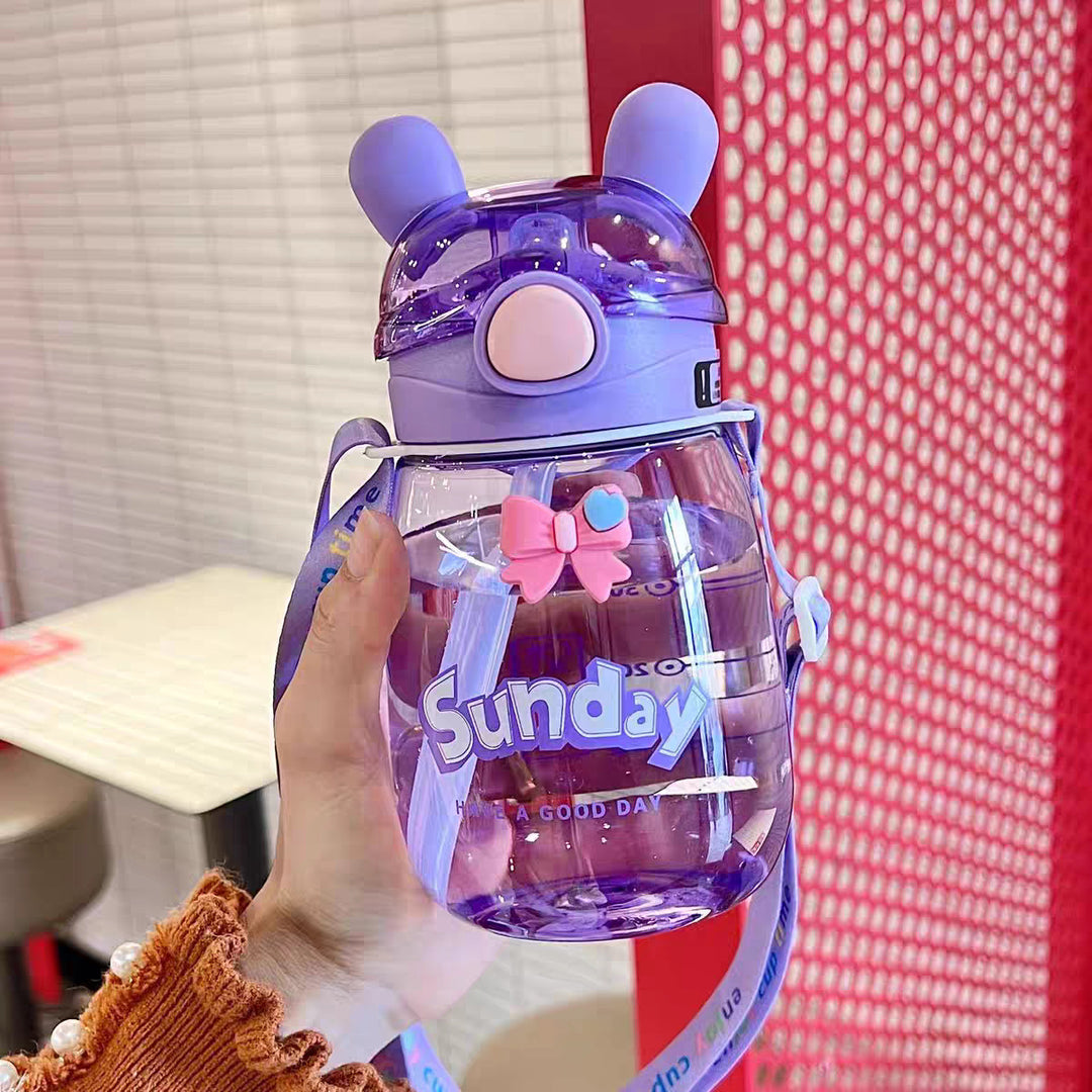 Ladies Animal-Friendly Water Bottle with Practical Straw Stornfield