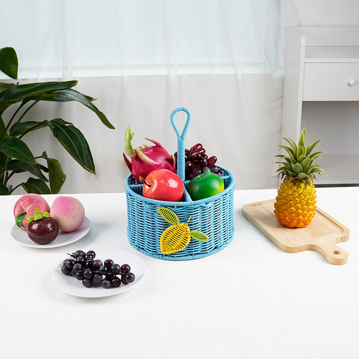 Handcrafted Woven Storage Basket with Handle Stornfield