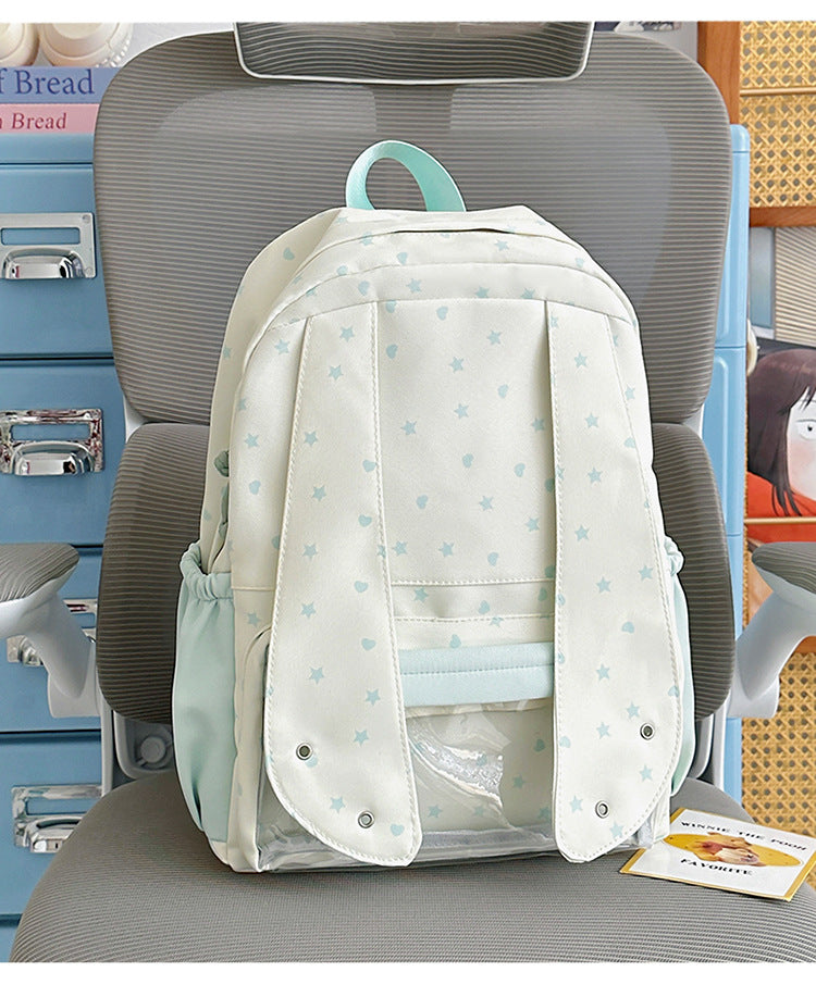 Comfortable Star-Printed School Backpack Stornfield
