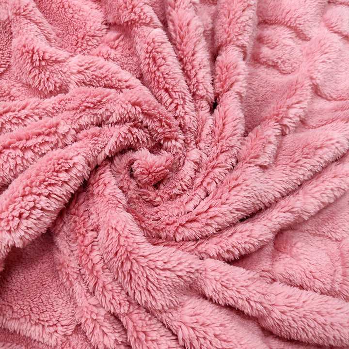 Ladies Cozy Microfiber Quick Change Blanket in Modern Checkered Pattern Stornfield