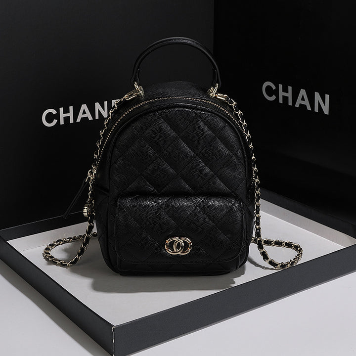 Quilted Mini Backpack Handbag
