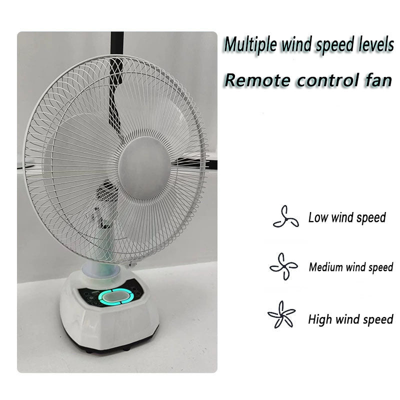 Women's solar-powered table fan with remote control Stornfield