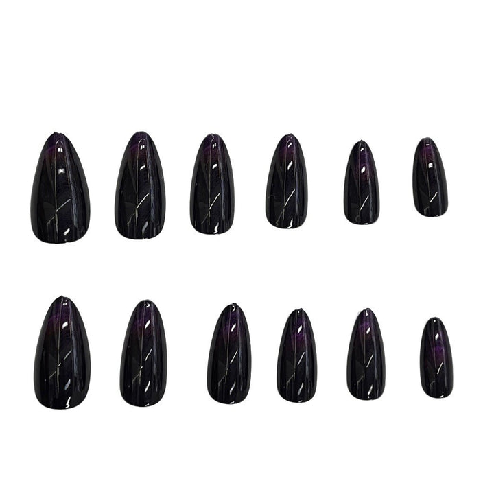 Glossy Elegant Almond-Shaped Press-On Nails Stornfield