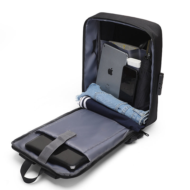 Geometric Design Laptop Backpack Stornfield