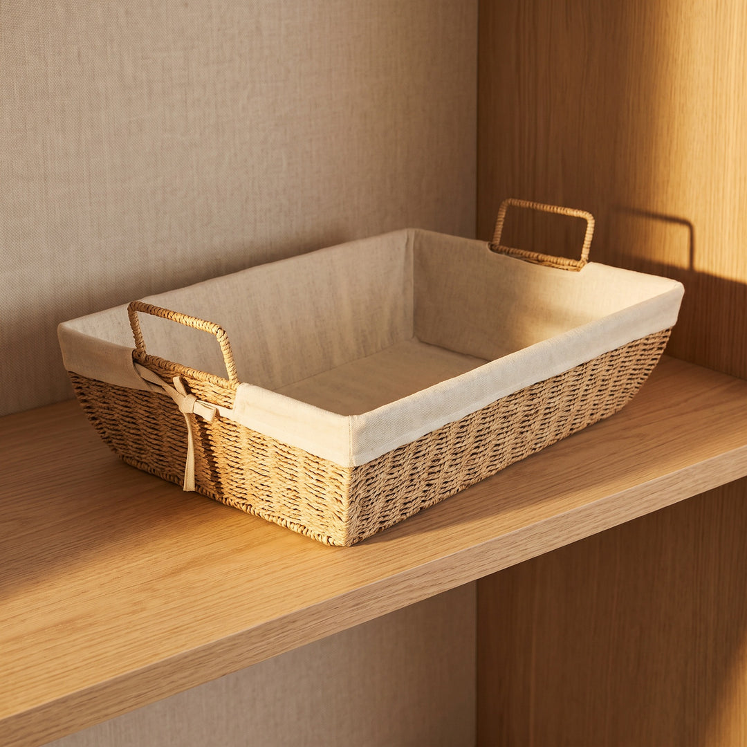 Practical storage basket with fabric lining Stornfield