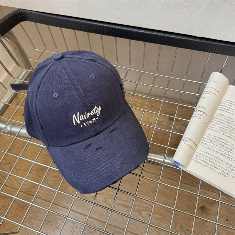 Men's Distressed Cotton Baseball Hat Stornfield