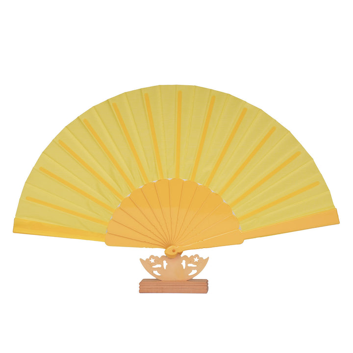 Ladies decorative fan with elegant wooden handle Stornfield