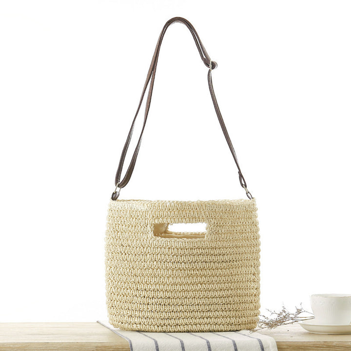 Braided shoulder bag with unique carrying handle Stornfield