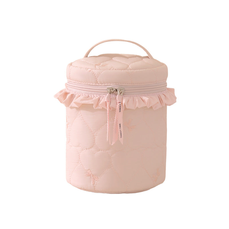 Quilted Makeup Storage Canister Stornfield