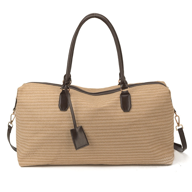 Spacious Woven Weekend Travel Tote Stornfield