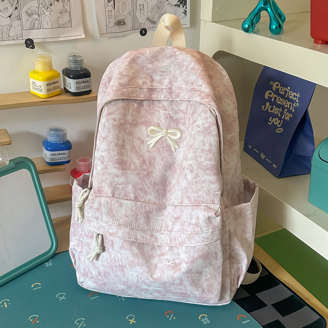 Whimsical Floral Print Casual Backpack Stornfield