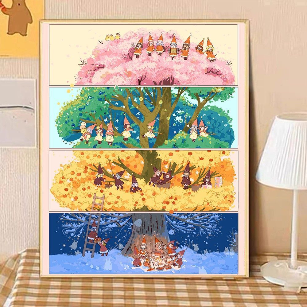 Cozy Home Illustration Canvas Art Stornfield