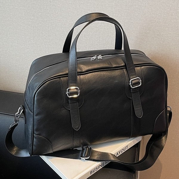 Spacious Luxury Leather Weekender Bag