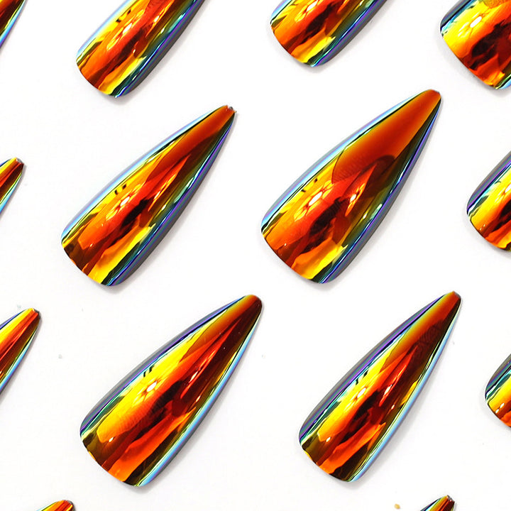 Glossy Stiletto Nail Art Stornfield