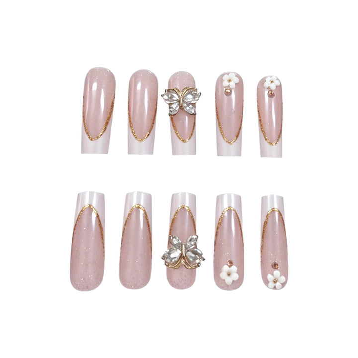 Elegant Floral Nail Art Extensions Stornfield