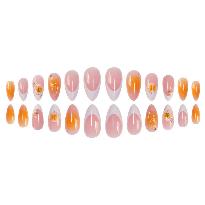 Decorative Floral Acrylic Nail Set Stornfield
