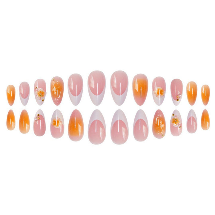 Decorative Floral Acrylic Nail Set Stornfield