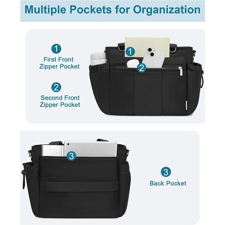 Multifunctional tote bag with insulating inner pocket Stornfield