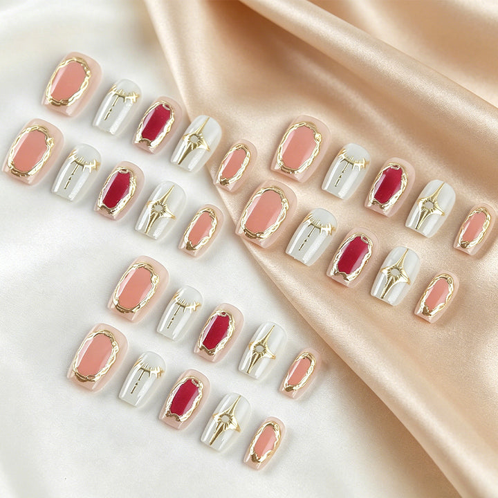Luxurious Press-On Nail Art Set Stornfield