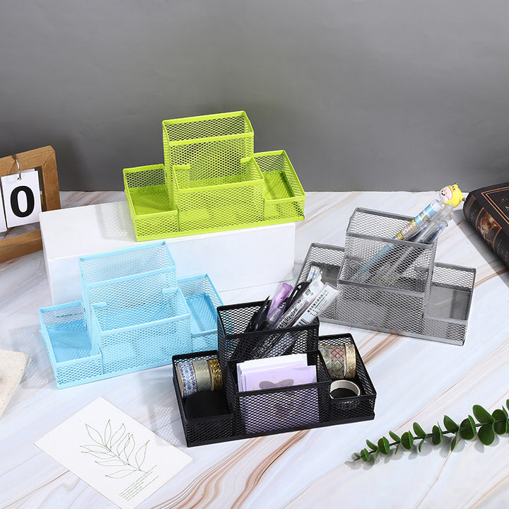 Multi-Compartment Wire Mesh Organizer Stornfield