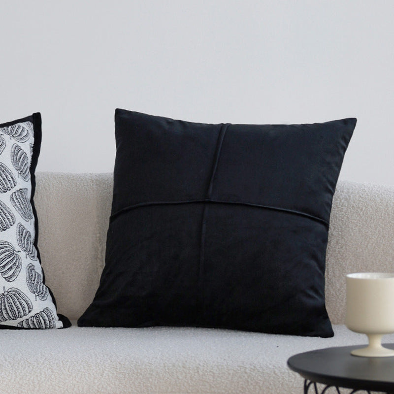 Decorative cushion with artistic pumpkin pattern
