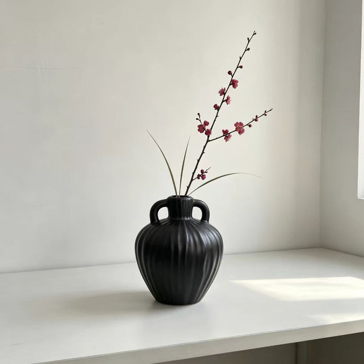 Textured Ribbed Decorative Vase Stornfeild