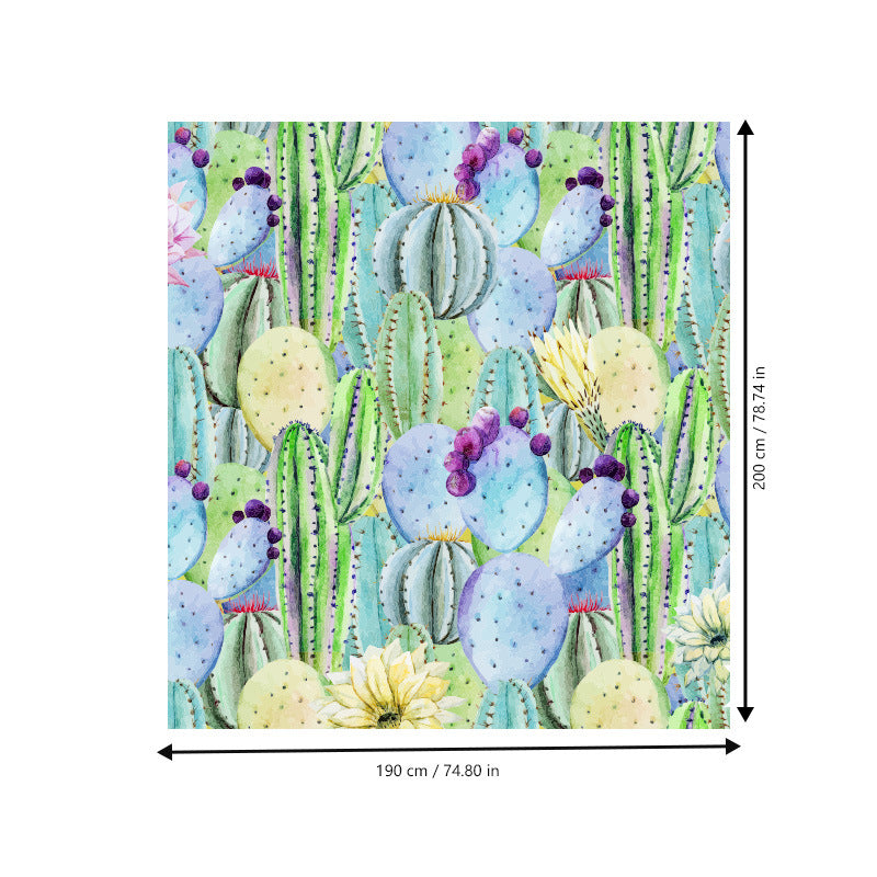 Beach blanket with floral cactus pattern Stornfield