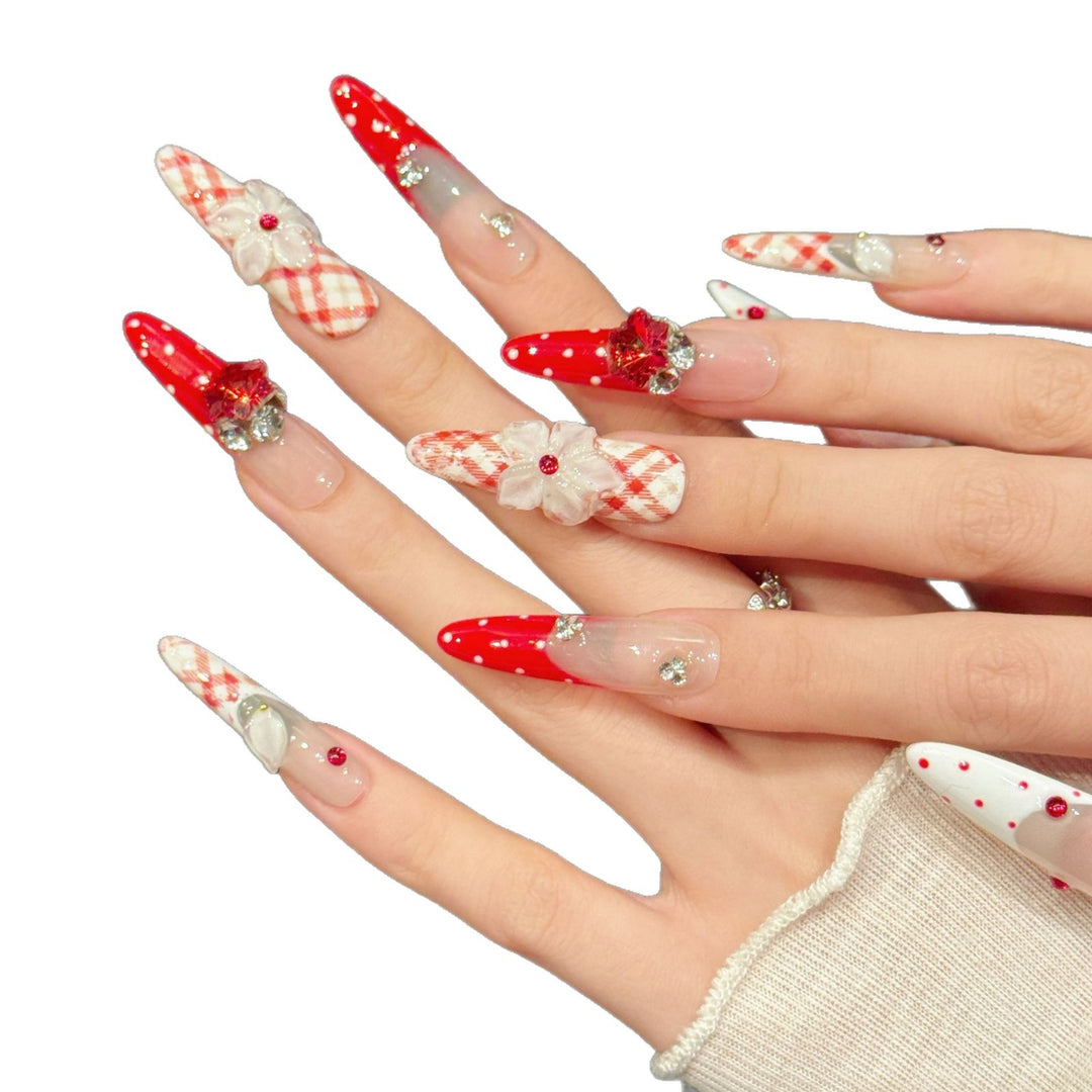 Decorative Artistic Press-On Nail Set  1791773892