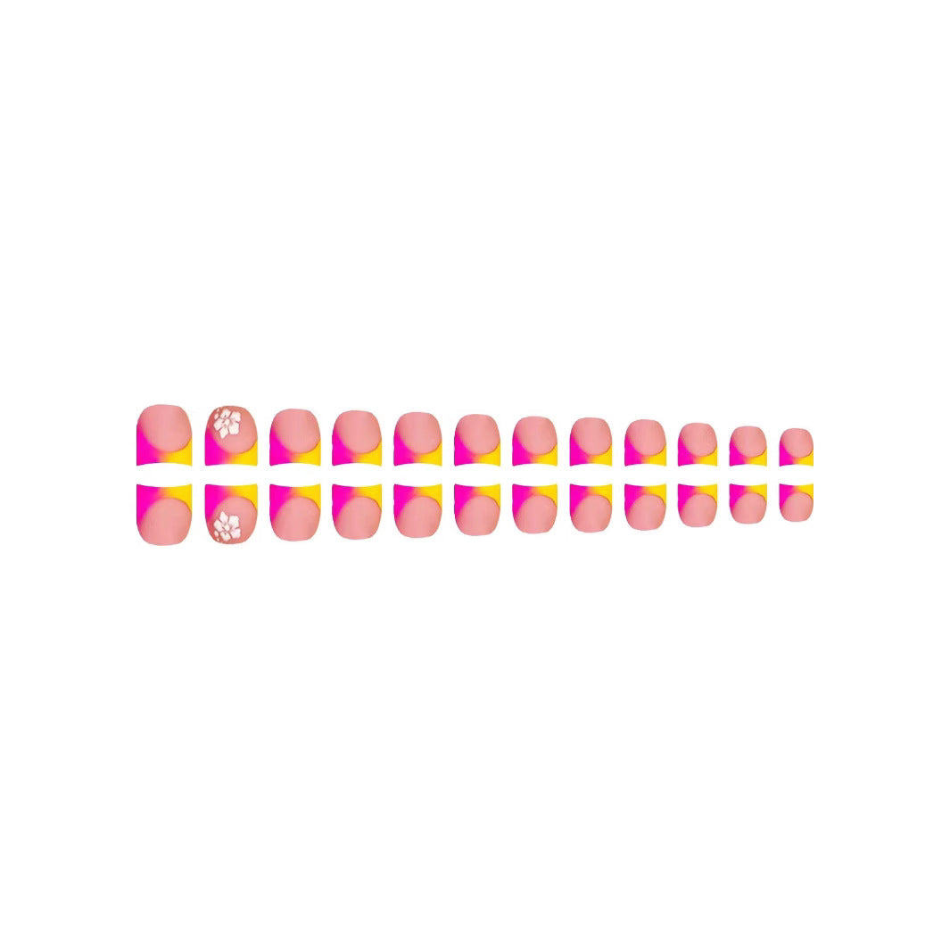Trendy Flame Design Acrylic Nail Enhancements Stornfield