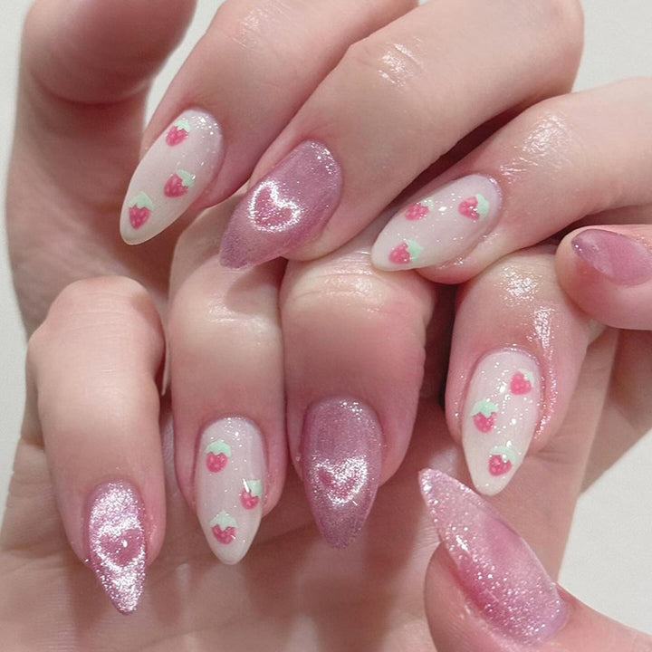 Strawberry Floral Nail Art Set Stornfield