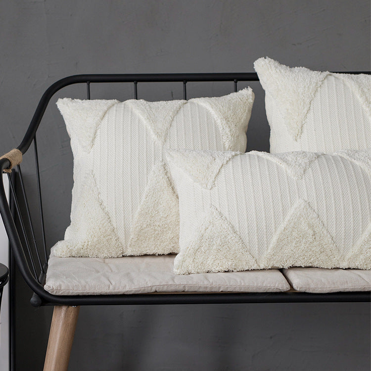 Luxurious decorative cushion with textured tufting surface Stornfield