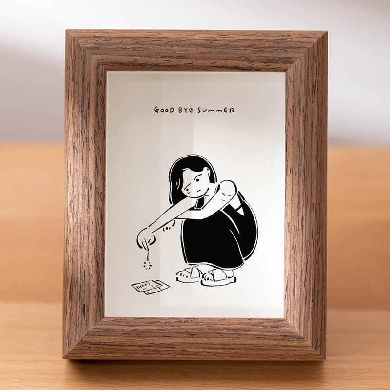 Artistic Character Illustration Display Frame