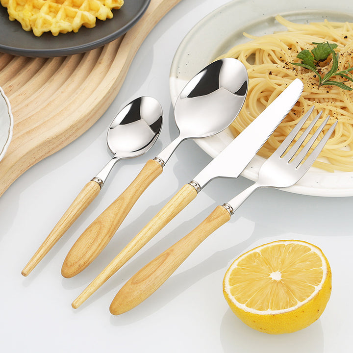 Professional and ergonomic bread knife with wooden handle Stornfield
