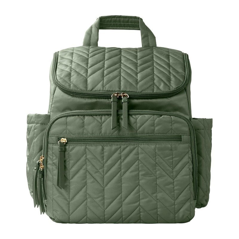 Multi-Functional Quilted Diaper Bag Backpack Stornfield