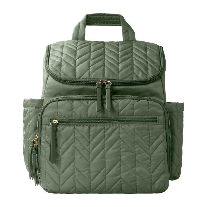 Multi-Functional Quilted Diaper Bag Backpack Stornfield