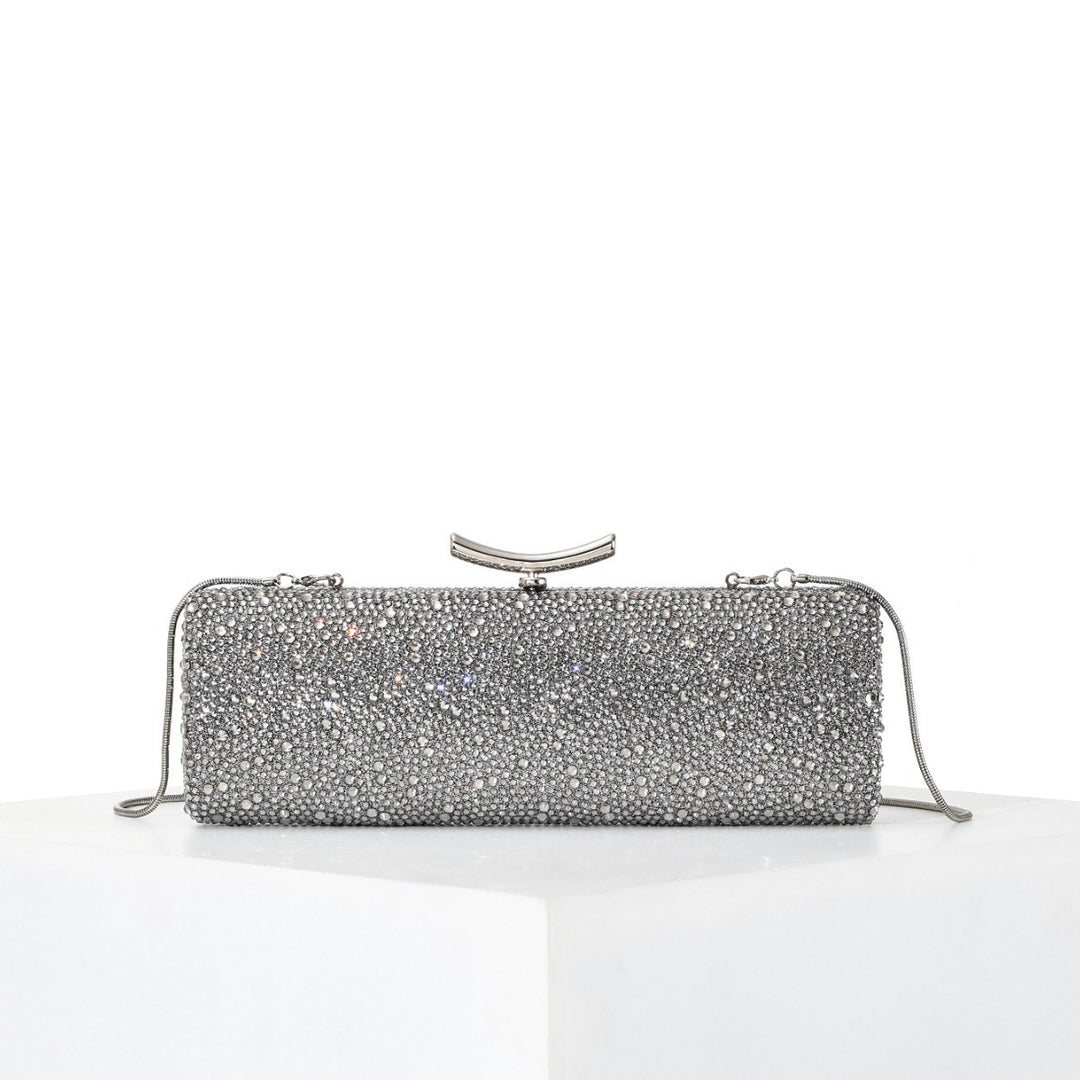 Sparkling Crystal-Studded Evening Clutch