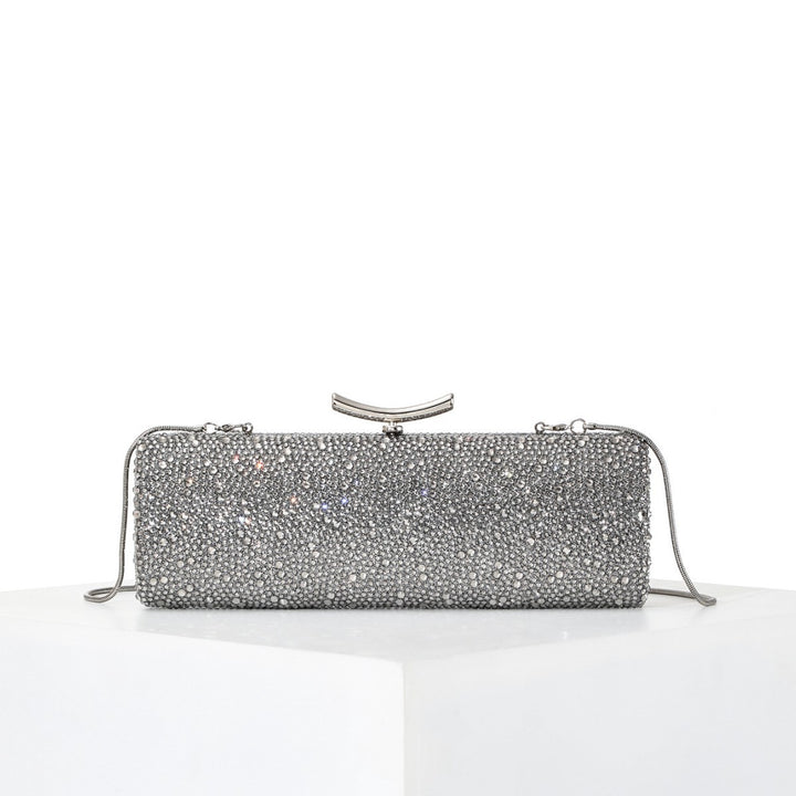 Sparkling Crystal-Studded Evening Clutch