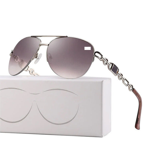 Women Aviator Sunglasses with Fashionable Chain Detail Stornfield
