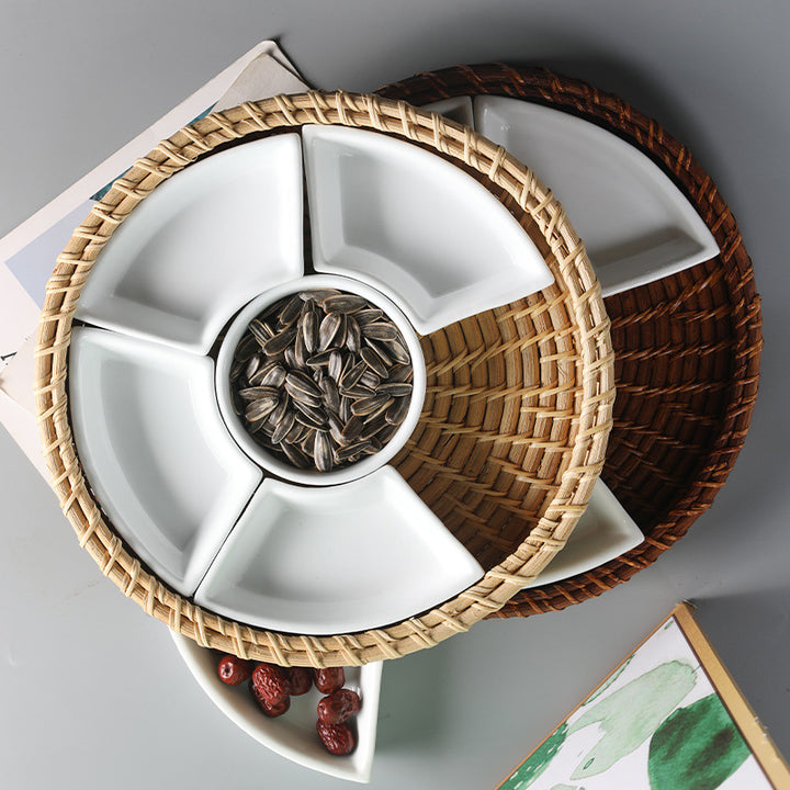Unisex Serving Tray with Separate Compartments Stornfield