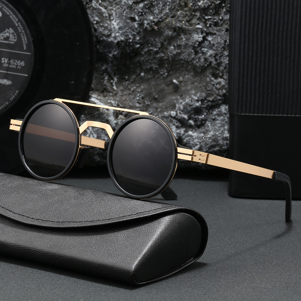 Ladies fashionable round sunglasses with minimalist design Stornfield