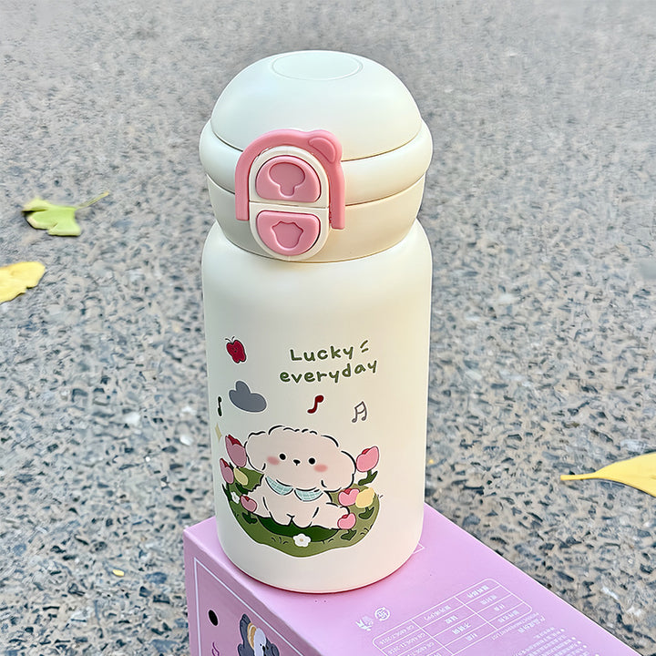Women's Insulated Drinking Bottle with Cute Animal Design Stornfield
