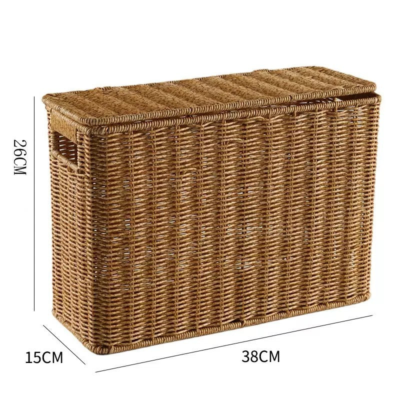 Unisex decorative rattan storage box Stornfield