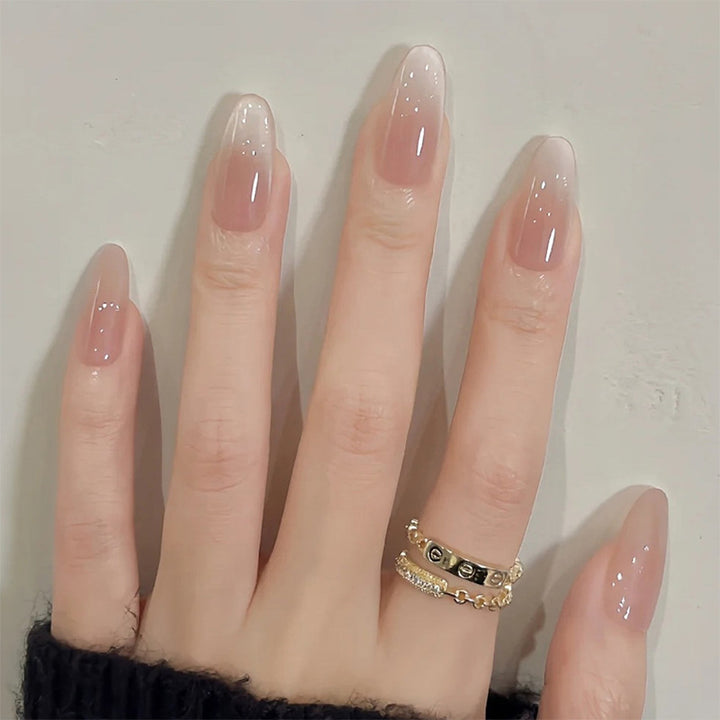 High-Quality Press-On Nail Set with Gradient Design Stornfield