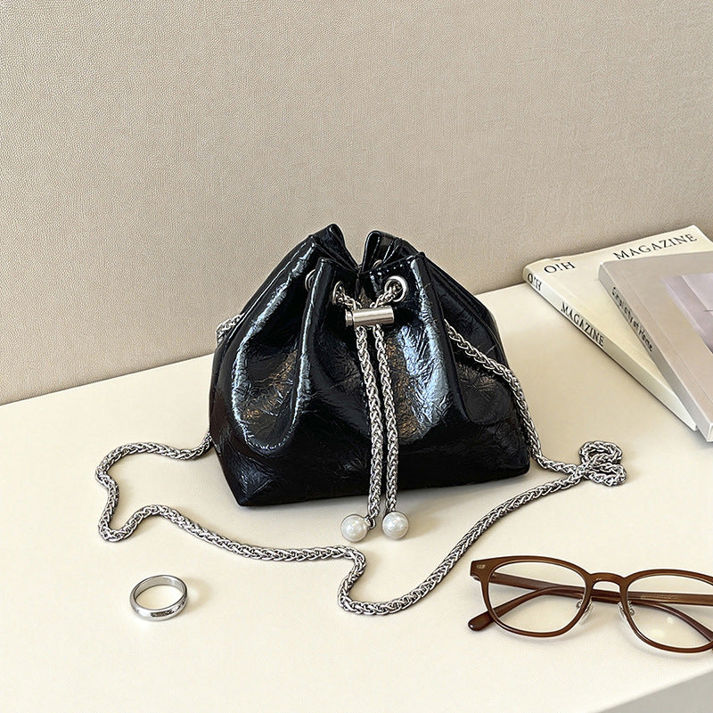 Drawstring Bucket Handbag