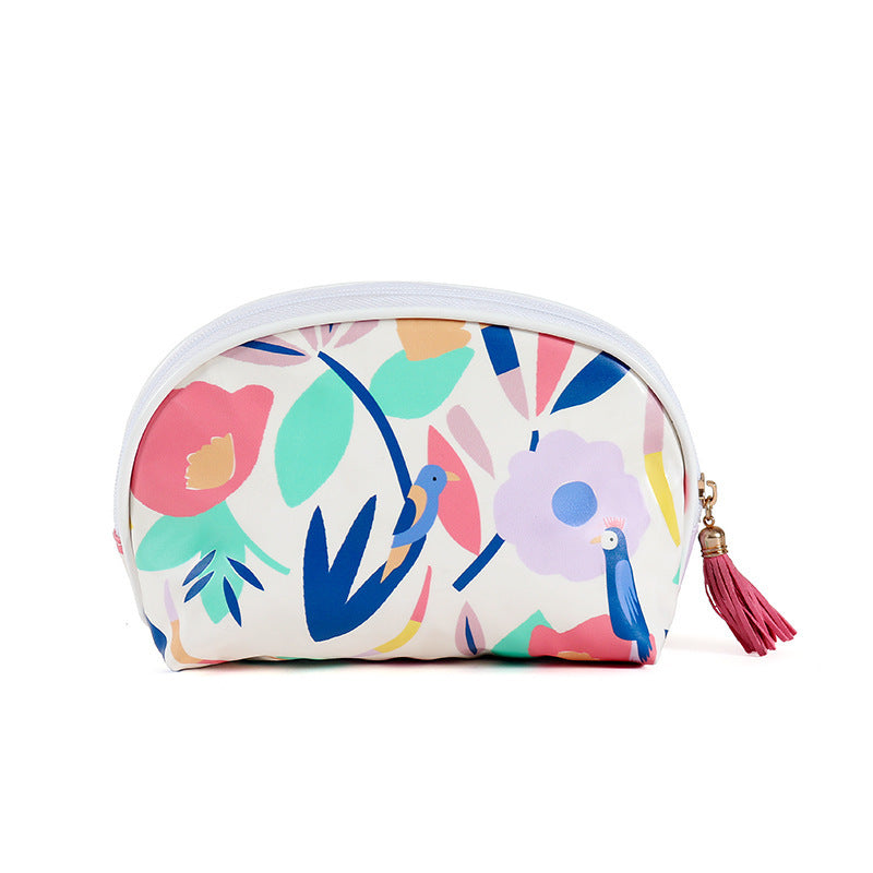 Artistic Floral Makeup Pouch